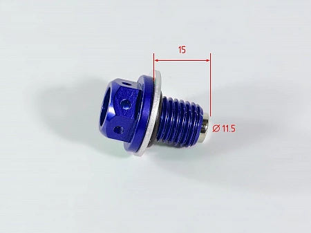 Сливной болт масла IGP CNC с магнитом М12 х1,50 (Sport, Senke)-Синий Сливной болт масла IGP CNC с магнитом М12 х1,50 (Sport, Senke)-Синий