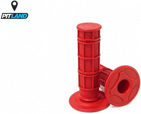 Ручки руля (грипсы) MX 1/2 Waffle-Красный Ручки руля (грипсы) MX 1/2 Waffle-Красный